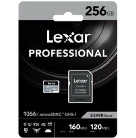 Resim Lexar 256gb Professional 1066x Uhs-ı Microsdxc Hafıza Kartı + Sd Adaptör (Silver Series) 