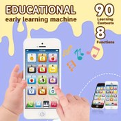 Resim 90 Eğitici İçerikli Öğrenme Oyuncak Telefon, Bebekler ve Çocuklar İçin Ayarlanabilir Ses Oyuncak, 1 Yaşındaki Erkek ve Kız Çocukları İçin En İyi Hediye, Küçük Kızlar İçin Uygun 