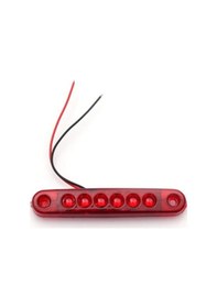 Resim Ahmet Otomotiv 5 Adet Mercekli Parmak Lamba Kırmızı 6 Ledli 12v-24v 