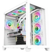 Resim DAGMOR SEAVİEW PRO WHİTE GAMİNG ARGB X7 FAN BÜYÜK AKVARYUM KASA 