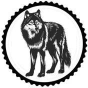 Resim Kurt Tasarım 3.model Sticker 10 X 10 Cm 