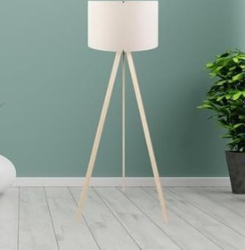 Resim Bohhem Pratik Ahşap Üç Ayaklı Lambader AYD-1524 No Color 