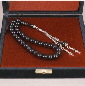 Resim Kişiye Özel Harfli Katalin Küre Kesim 11mm Özel Kadife Kutulu Hediyelik Tesbih- Vişne Çürüğü 