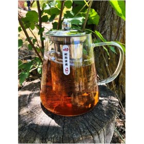 Resim PremiumPort Oval Cam Demlik, Çelik Süzgeçli ve Kapaklı, 950 Ml, Lüks Tasarım 