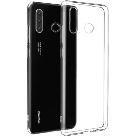 Resim Gpack Huawei P30 Lite Kılıf Süper Silikon Yumuşak Arka Koruma Şeffaf+Ekran Koruyucu 