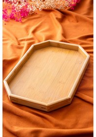 Resim Acar Bambu Sunum Tepsi - 32 Cm 