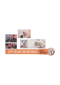 Resim Akbant Çift Taraflı Akrilik Bant 18 MM x 2mt 