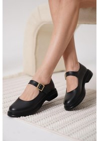 Resim Pabucmarketi Siyah Tokalı Kadın Günlük Ayakkabı Çok Renkli 