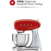 Resim Smeg 50's Style Retro 4.8lt Red Stand Mikser SMF02RDEU 