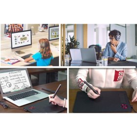 Resim veikk A15 Pro 10" Zoomuyumlu 8192lvl.5080lpı Grafiktablet+kalem-siyah 