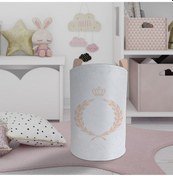 Resim Mekta Home Bebek Ve Çocuk Odası Başak Desenli Oyuncak Sepeti Renkli Çok Renkli 