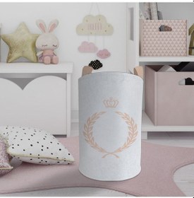 Resim Mekta Home Bebek Ve Çocuk Odası Başak Desenli Oyuncak Sepeti Renkli Çok Renkli 