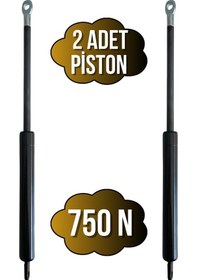 Resim Yatak Makası Pistonu Baza Açılır Makası Pistonu 750n Piston Tek Kişilik 2 Adet Siyah Siyah 