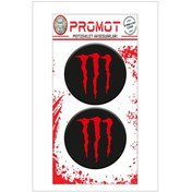Resim Monster 3d Damla 2 Li Sticker Logo 3 