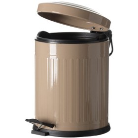 Resim Mudo Home 5lt Pedallı Vıntage Çöp Kovası Bej 