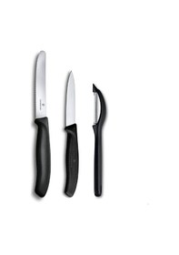 Resim Victorinox Swiss Classic 3lü Bıçak Ve Soyacak Seti Siyah siyah 