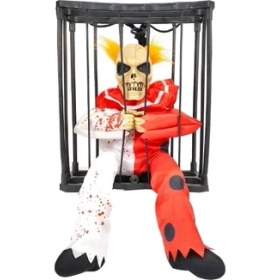 Resim Hareketli Sesli Sensörlü Mahkum Joker Iskelet Dekorasyon 22X27 cm 