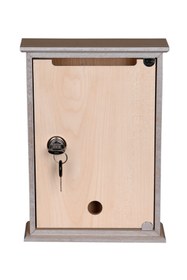 Resim SELENA Ahşap Posta Kutusu Anahtarlı Akça 