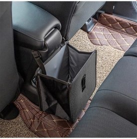 Resim Createtech Katlanabilir Çöp Torbası L Kutusu Araba Asılı Depolama Çantası Bidon - Gh 