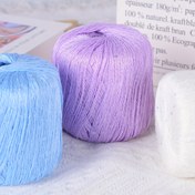 Resim 1 Paket Parıltılı Pullu Keten İplik - %50 Keten, %45 İpek, %5 Spandeks Karışımı Yazlık Örgü, Şal, Bere ve Kazaklar İçin - 8 Canlı Renk (Şeftali, Gri, Beyaz, Bej, Pembe, Kırmızı, Sarı, Siyah) 
