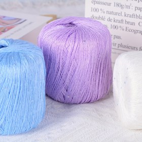Resim 1 Paket Parıltılı Pullu Keten İplik - %50 Keten, %45 İpek, %5 Spandeks Karışımı Yazlık Örgü, Şal, Bere ve Kazaklar İçin - 8 Canlı Renk (Şeftali, Gri, Beyaz, Bej, Pembe, Kırmızı, Sarı, Siyah) 
