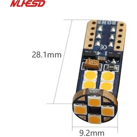 Resim T10 Turuncu Led 2 Adet Yüksek Işık Amerikan Park Modülüne Son 