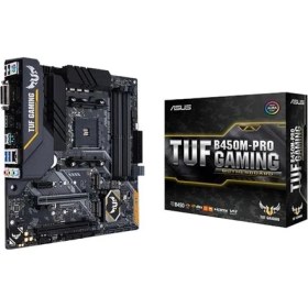 Resim Asus Tuf B450M-PRO Gamıng Amd Am4 Ddr4 Micro Atx Anakart 