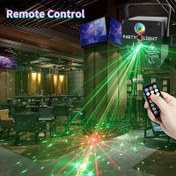 Resim USB Ses Kontrollü Lazer Işık Şovu - Renkli Flaşlı Sahne & Bar Işıkları, Uzaktan Kumanda ile, Partiler, Paskalya, Nisan Şakası, Cinco De Mayo, Anneler Günü Dekoru için Mükemmel 
