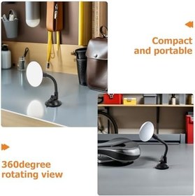 Resim BESTYASH Bebek Gözlemi ve Dikiz Aksesuarları için Ayarlanabilir Kollu Evrensel Araç İç Aynası, Vantuzlu 2 Adet Araç Dikiz Aynası 