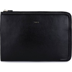 Resim Tamer Tanca Unisex Hakiki Deri Siyah Floter El Çantası 1012 2031 Cnt Sk25-26 Sıyah Fltr Siyah 