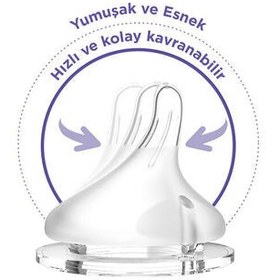 Resim Lansinoh Natural Wave Biberon Emziği - Hızlı Akış 2 Adet 