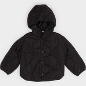 Resim Defacto Erkek Bebek Su Geçirmez Kapüşonlu Çıtçıt Kapamalı Kapitoneli Mont E8234a525aubk27 Siyah 