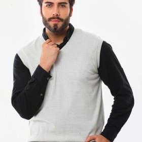 Resim Günay Erkek V Yaka Yün Süveter 1000 Açık Gri 
