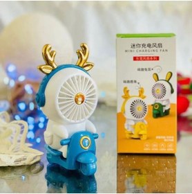 Resim BuSefa Accessory Usb Şarjlı Motorsikletli Vantilatör Mini Masaüstü Taşınabilir Fan 