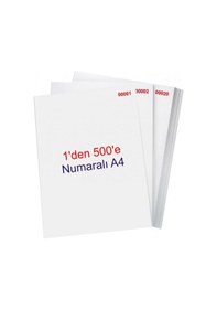 Resim Numaralı Fotokopi Kağıdı A4 1-500 80gr 