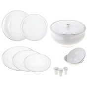 Resim Jumbo Cosmos Platin 60 Parça 12 Kişilik Yemek Takımı 
