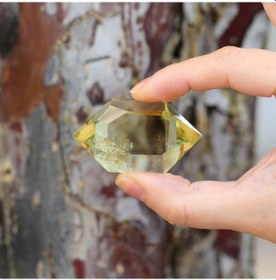 Resim Çift Uçlu Limon Kuvars Taşı - Enerji Dengeleyici Kristal 
