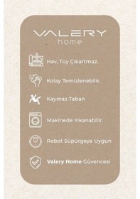 Resim Vl Yıkanabilir Premium Ponpon Saçaklı Kaymaz Taban Post Peluş Banyo Paspası 2'li Takım Antrasit Gri 