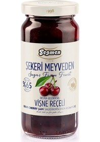 Resim Seğmen Şekeri Meyveden Vişne Reçeli Kavanoz 270 G 