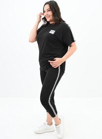 Resim Kadın Büyük Beden Taytlı Takım 3697-23 - 5XL / Bebe Mavi 