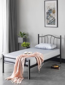 Resim EVGER HOME Metal Karyola, K25 Siyah Metal Karyola, Tek Kişilik 