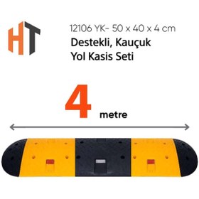 Resim Hayat Trafik Destekli, Kauçuk Yol Kasisi Seti 4 Metre 