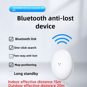 Resim 1 adet Akıllı Kablosuz Anahtar Arama Cihazı İki Yönlü Alarm Arama Anti-Hırsızlık Bulucu 