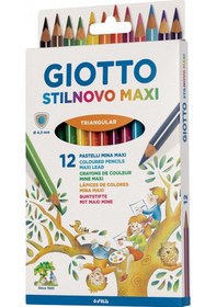 Resim Giotto Stilnovo Maxi 12'li Üçgen Jumbo Kuru Boya / 225900 Diğer 