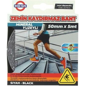 Resim Boss Tape 2886 Zemin Merdiven Kaydırmaz Bant 50mmx5m Siyah 