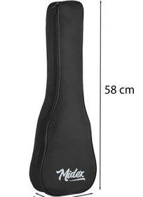 Resim Midex CS-21A-100X Soprano Ukulele Çantası 100'lü Paket Kaliteli Siyah Kılıf (100 Adet) 