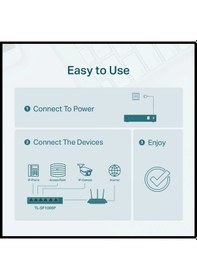 Resim Tp-lınk Tl-sf1006p 6 Port, Megabit, 4 Port Poe, 67w, Yönetilemez, Metal Kasalı Switch 