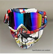 Resim Willowhaven G Model Ayarlanabilir Tam Yüz Motosiklet Maskesi, Çıkarılabilir Vizör Ve Uv Koruma 