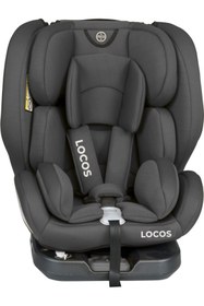 Resim locos 360 Derece Dönebilen İzofix Destekli (0-36) kg Çocuk Oto Koltuğu Gri 