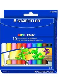 Resim Staedtler 10 Renk Plastilin Oyun Hamuru 